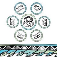 Passover Disposable Party Lunch Napkins Seder Plate Design (16 napkins)