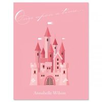 Personalized Fantasy Castle Kids Note Cards - Set of 24, 4-1/4" x 5-1/2" Blank-Inside notecards