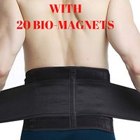 MEDIZED® Magnetic Back Brace Lower Back Pain Relief Support Belt for Sciatica, Scoliosis or Herniated Disc (Large)
