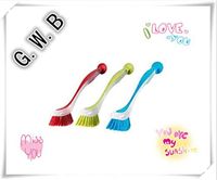 G。W。B 301.495.56 Plastis Dishwashing Brush, Assorted Colors, Set of 3