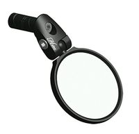 Hafny Bar End Bike Mirror, Stainless Steel Lens, Safe Rearview Mirror (Black 68 Diameter)