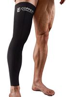 Copper Compression Full Leg Sleeve - Guaranteed Highest Copper Sleeves + Pants. Single Leg Pant. Tights Fit for Men and Women. Copper Knee Brace Thigh and Calf Support Socks. Basketball, Arthritis - M