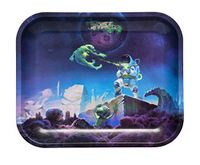 Last Stash Astronaut Metal Rolling Tray (Large 13.5"x11")