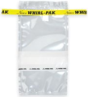 3-3/4" x 7" x 2.5 mil 7 oz. Whirl-Pak Sampling Bags with Write-On Blocks
