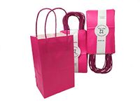 Go Party 2DZ Kraft Paper Gift Bags Size(8 X 5 X 3.5) inch (Fuchsia)