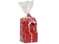 Pack Of 25, 7 X 4 X 12" Petite Solid Clear Poly Basket Bags 1.25 Mil