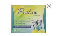Global Health Trax Fivelac Lemon Flavor Dietary Supplement (2 Pack) 60 Packets Support Your Daily Health and Wellness Needs