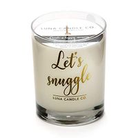 Summer Decor Lavender Jar Candle with Hints of Geranium, Luxurious Soy Wax 11oz. Glass, Long Burning Up to 110 Hours of Burn Time, Low Smoke, Aromatherapy, Spa- Let's Snuggle
