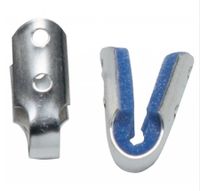 DJO Finger Splint Padded Aluminum / Foam Left or Right Hand Silver / Blue Medium