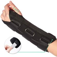 Wrist Brace Stabilizer Support Brace with Aluminum Splint for Carpal Tunnel Arthritis, Adjustable Arm Compression Hand Support for Injuries, Wrist Pain, Sprain, Sports - Single (Left, Universal)
