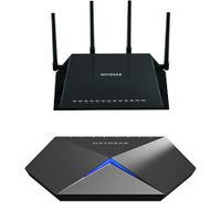 NETGEAR Nighthawk X4S - AC2600 4x4 MU-MIMO Smart WiFi Dual Band Gigabit Gaming Router (R7800) Bundle with Nighthawk S8000 Gaming & Streaming Advanced 8-Port Gigabit Ethernet Switch (GS808E)