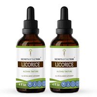 Licorice Tincture Alcohol Extract, Organic Licorice Glycyrrhiza Glabra Healthy Digestion 2x4 OZ
