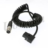 Uonecn ANTON BAUER D-Tap to Hirose 12 Pin Female Power Cable for 1/3" 1/2" 2/3" Fujinon Nikon Canon Angenieux Lens