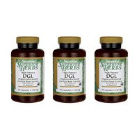 Swanson High Potency Dgl (Licorice) 750 mg 90 Caps 3 Pack