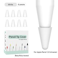 ASKCUT Tip Replacement for Apple Pencil 1/2, 8 Pack Silicone Nibs Cover Touchscreen Pen Accessory Compatible with iPencil iPad Pro 10.5 inch 12.9 inch 9.7 inch Touch Screen Devices Pencil Accessories