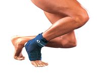 M-Brace AIR V-172XL Ankle Stabilizer Brace, Figure"8" Technique, Controls Inversion and Eversion Movements of The Ankle, Tendonitis- Luxations, Rehab Phase Support, Open Back Brace, Band, Blue