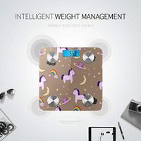 LYAOE Bluetooth Body Fat Scale Isolated Objects Fairytale Smart Wireless Scale with LCD Display Measuring Body Weight Bmi and Health Digital Scale