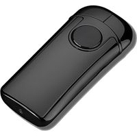 Doubtless Bay Electric Lighter, USB Rechargeable Plasma Lighter, Dual Arc, Windproof Lighter, Flameless Lighter, Lighter for Cigarettes (Black)