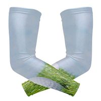 LEVEIS Golf Ball Against The Sky and Green Lawn Arm Sleeves UV Protection for Men Women Sunblock Protective Gloves Running Golf Cycling Driving Long Arm Cover 1 Pair