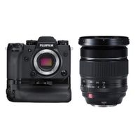 Fujifilm X-H1 Mirrorless Camera Body, with Vertical Power Booster Grip Kit - And XF 16-55mm F2.8 R LM WR (Weather Resistant) Lens