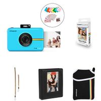 Polaroid SNAP Touch 2.0 - 13MP Portable Instant Print Digital Photo Camera (Blue) with Extra Paper, Album, Case, Colorful Neck/Hand Strap