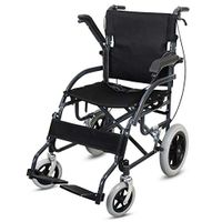ChenCheng Wheelchair Foldable Lightweight Hand pushes The Elderly Scooter Station Wagon Solid Tires Three Styles Medical Supplies (Color : Black)
