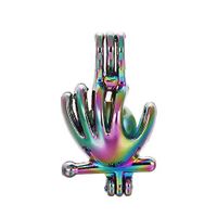 10pcs Colored Glove Pearl Beads Cage Locket Pendant-Add Your Own Pearls, Stones, Crystals, Rock to Cage, Add Perfume or Essential Oil to Create a Scent Diffusing Locket Pendant Charms (Baseball Glove)