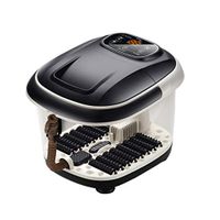 Wenhui Foot Spa Bath Massager-Automatic Heat & 16 Massage Maize Rollers, Digital Display, with Bubbles LED Touch Screen,Foot Baths w/Hose
