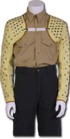 Shoulder Cap Sleeves 29" Eyeleted Kevlar Twill