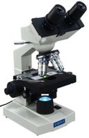 OMAX 40X-2000X Lab LED Binocular Compound Microscope with Double Layer Mechanical Stage and Coaxial Coarse/Fine Focusing Knob