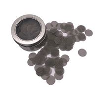 200 PCS 5/8 Inch Premium Type Stainless Steel Pipe Screens Smoking Pipe Screen Filters with Storage Box for Smoking Tobacco Pipes, Silver