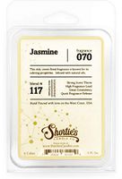 Shortie's Candle Company Pure Jasmine Wax Melts - 1 Highly Scented 3 Oz. Bar - Made with Essential & Natural Oils - Flower & Floral Air Freshener Cubes Collection