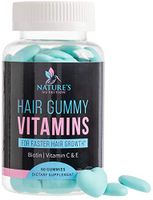 Hair Gummy Vitamins with Biotin 5000 mcg, Vitamin C & E to Support Hair Growth, Premium Pectin-Based, Non-GMO, to Support Strong, Healthy Hair & Nails. Blue Berry Supplement - 60 Gummy Bears