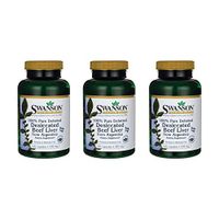 Swanson 100% Pure Defatted Desiccated Beef Liver 500 mg 120 Caps 3 Pack