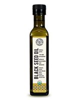 Certified Organic Black Seed Oil 250 ml, Cold-pressed Dark Glass Bottle (1-Pack)