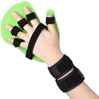 SHOUZHI Finger Training for Stroke Hemiplegia Traumatic Brain Injury,Stroke Rehab Fingerboard Equipment,Finger Splint Device (Color : Left, Size : Medium)