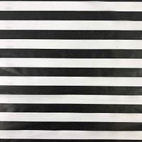 Black Cat Avenue 20" x 30" Printed Tissue Paper for Gift Wrapping, 24-Sheet, Black/White Stripes