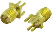 Super Power Supply Edge Mount PCB Board Receptacle RP-SMA Female Straight Connector Adapter Coax Coaxial
