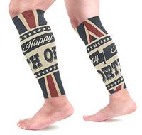 KEAKIA Happy Fourth of July Calf Compression Sleeves Shin Splint Support Leg Protectors Calf Pain Relief for Running, Cycling, Travel, Sports for Men Women (1 Pair)