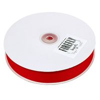 Christmas Gift Wrapping Ribbon (Solid Grosgrain, 5/8-inch x 50-Yard, Red)