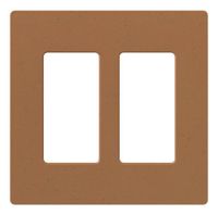 Lutron Claro 2 Gang Decorator Wallplate, SC-2-TC, Terracotta