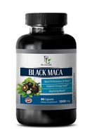 Man Vitamins Supplements - Black MACA 1000MG - Boost Performance and Drive - Black maca Capsules gelatinized - 1 Bottle 90 Vegetable Capsules