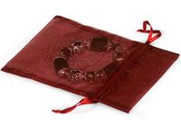 Pack of 10, Burgundy Organza Bags 5 x 7" w/Satin Drawstrings Ideal for Basket Stuffers, Soaps, Candles, Sachets, Jewelry, Cosmetics, Party Favors