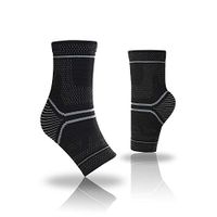 AndeKit Ankle Brace Support,Compression Sleeve(1PR)-relieves Plantar Fasciitis,Achilles tendonitis, sprained,Swelling.Foot Brace-Exercise,Sports,Gym,(L-Gray)
