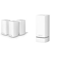 Linksys Velop Dual-Band Whole Home WiFi Intelligent Mesh System 3-Pack,Speed,Works with Alexa & Whole Home Wi-Fi Mesh Wall Mount, Works with All Velop Models, white