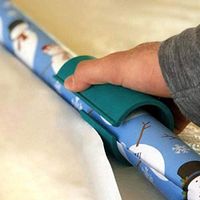 Kingbyking Sliding Wrapping Paper Cutter Tool for Christmas, Gift Wrapping Dispenser Roll for Quick and Easy Wrapping
