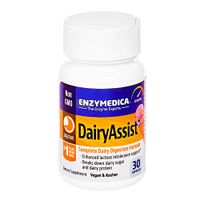 Enzymedica - DairyAssist, Enzyme Support to Help Digest Dairy and Relieve Occasional Gas, and Bloating, 30 Capsules