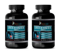 Liver Support Milk Thistle - Liver DETOXIFIER Formula - Extra Strength - Dandelion Leaf Capsules - 2 Bottles 120 Capsules