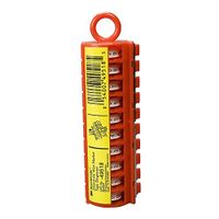 3M ScotchCode Wire Marker Tape Refill Roll SDR-10-19, Printed with "10-19" (Pack of 10)
