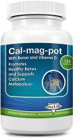 Cal-MAG-Pot with Vitamin D3, Boron, Zinc, Trace Minerals, Non GMO (120 caps)